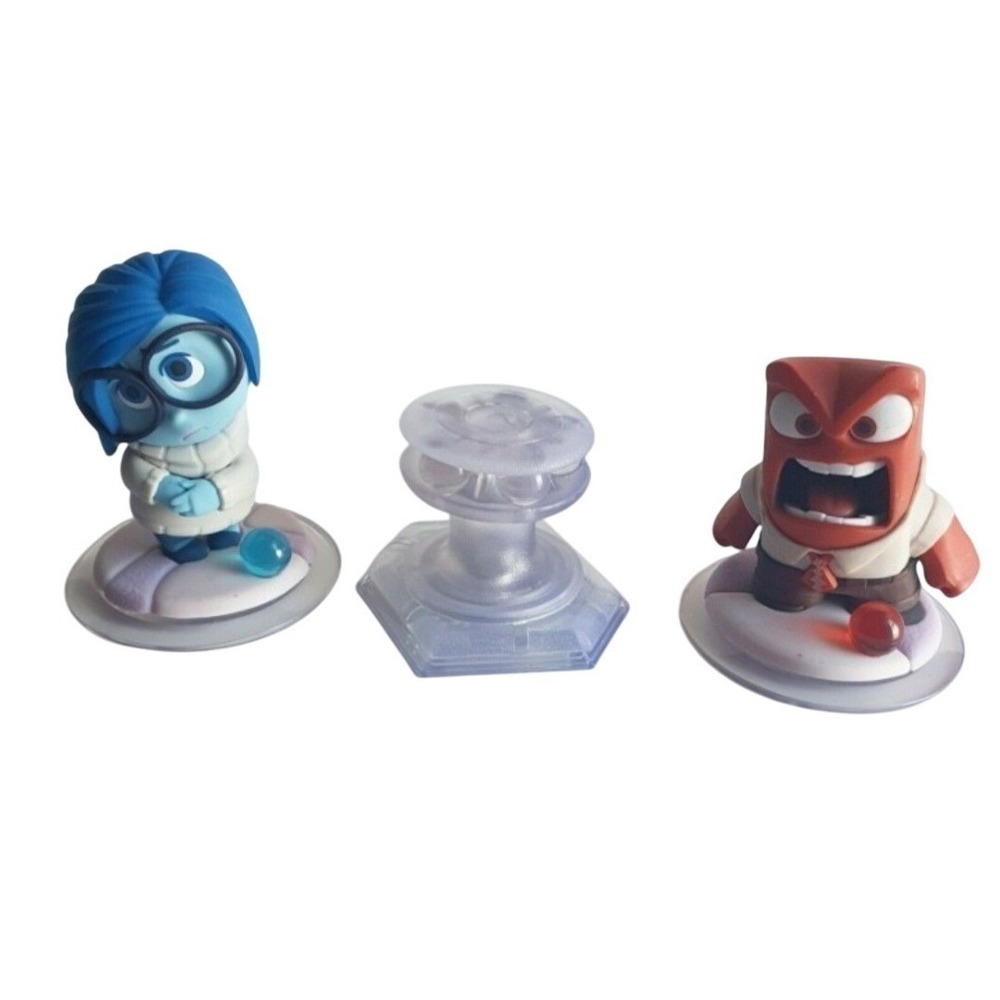 Disney Infinity 3.0 Inside Out Play Set Sadness Anger Figures Crystal Video Game